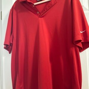 Nike Men's Red Polo Shirt XL